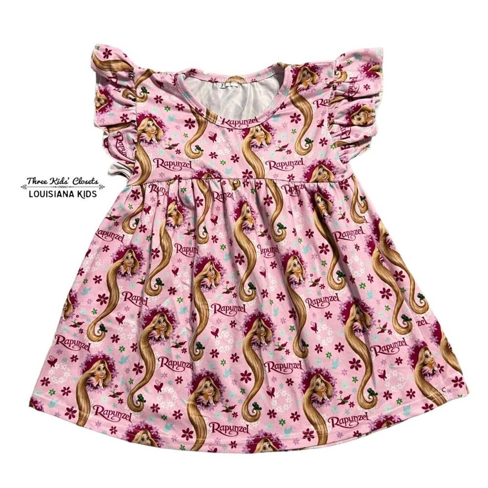 Girls 3T Rapunzel Tunic Pearl Dress